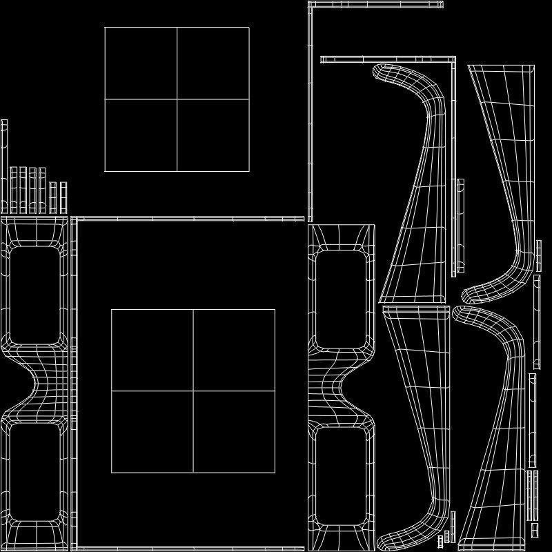 Anaglyph 3d glasses Low-poly 3D model_7