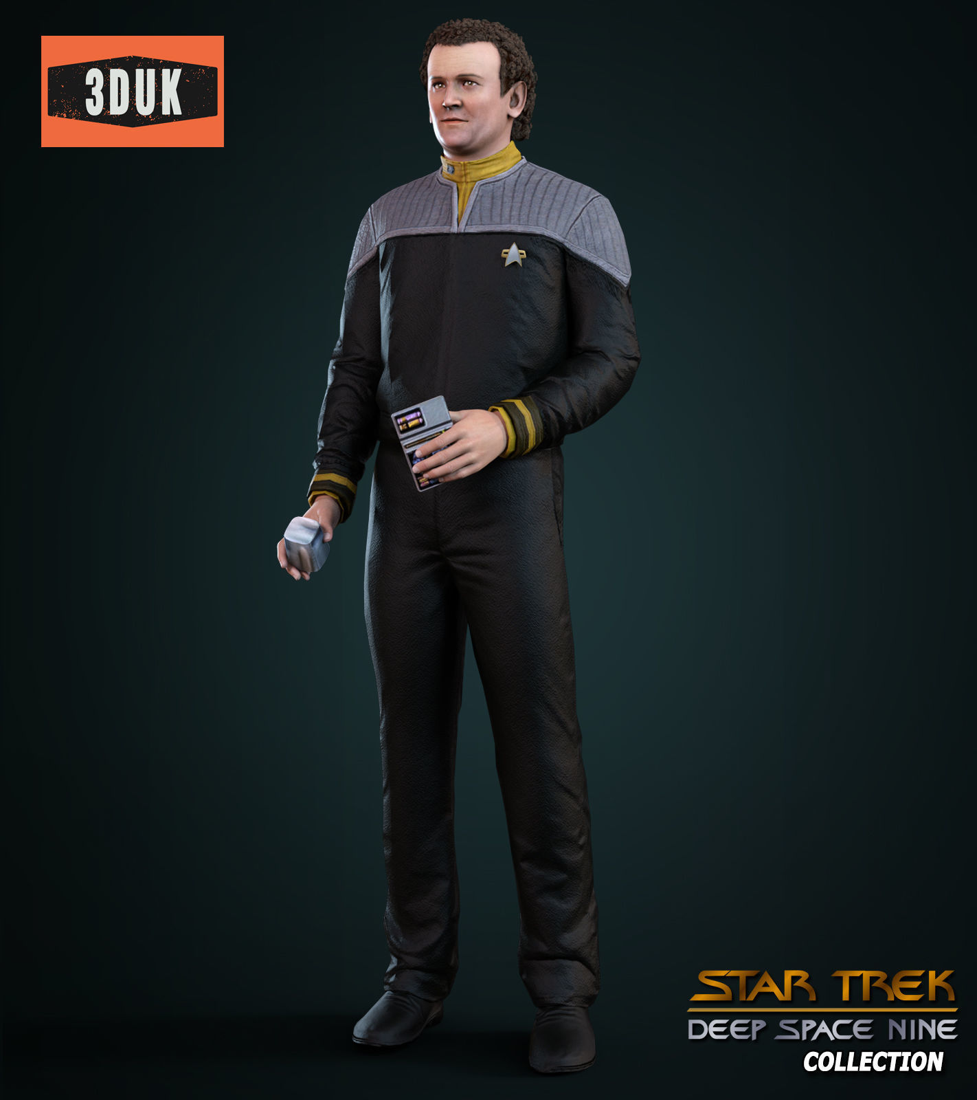 DS9 Miles OBrien For G8M 3D model_1