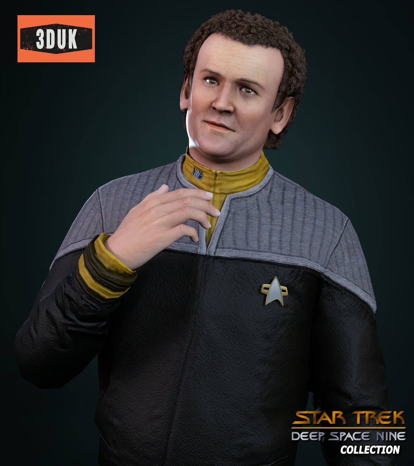 DS9 Miles OBrien For G8M 3D model_2