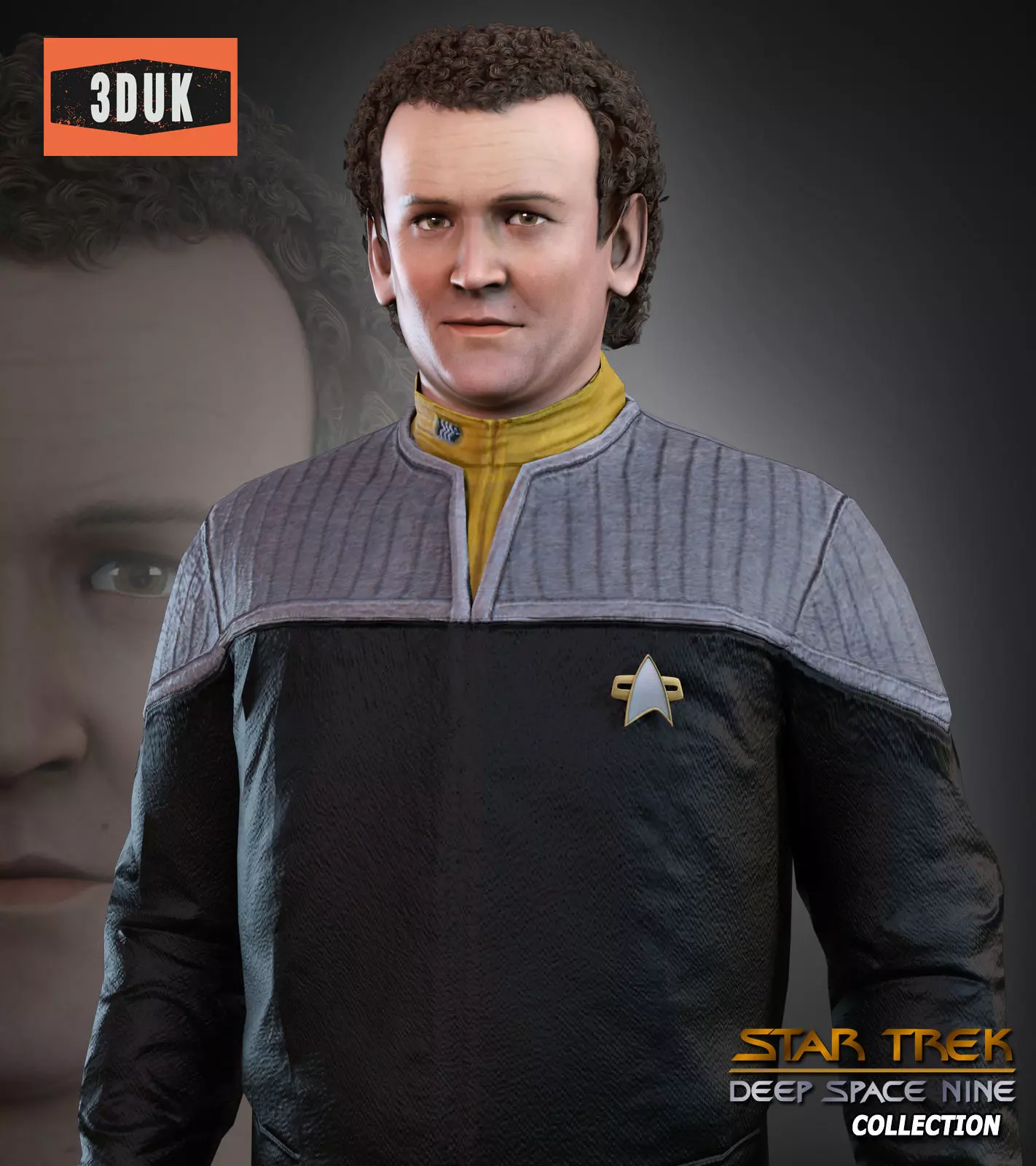 DS9 Miles OBrien For G8M 3D model_0