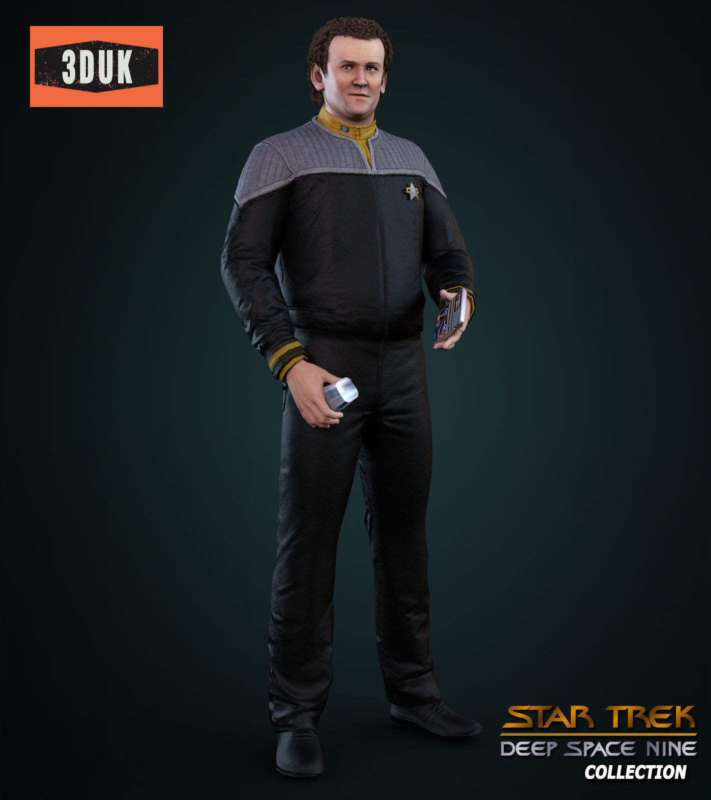 DS9 Miles OBrien For G8M 3D model_3
