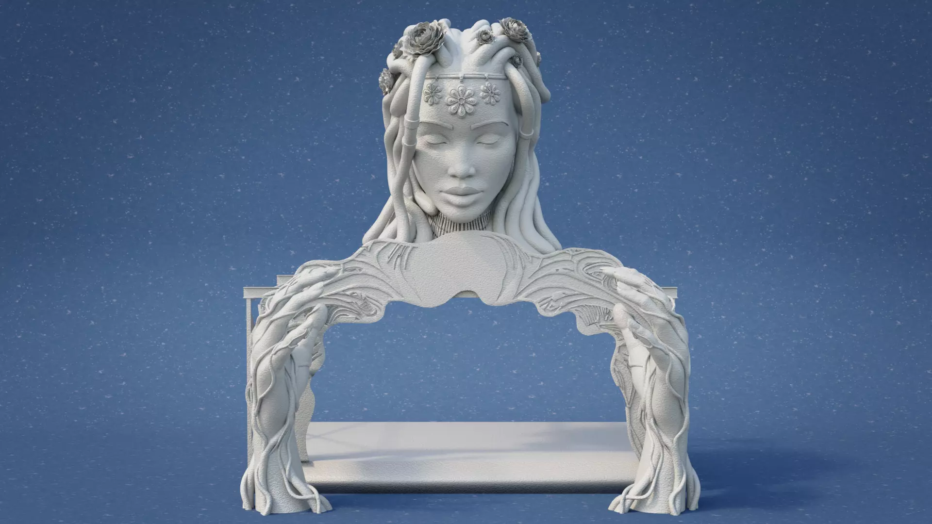 Forest Lady Stage Set 3D print model