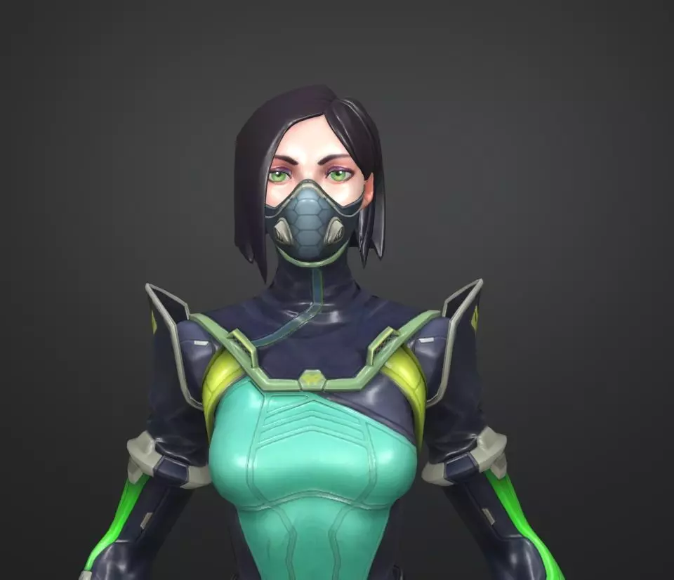 viper mask 3D model