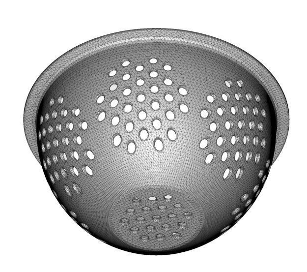 Transparent Strainer Basket 3D model_3