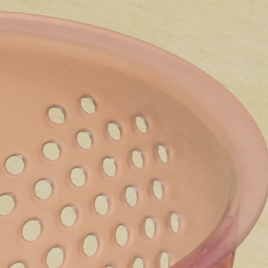 Transparent Strainer Basket 3D model_2