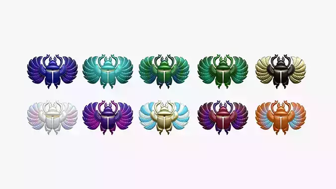 10 Khepri Masks A Collection - Egyptian Gods Character Clothing  