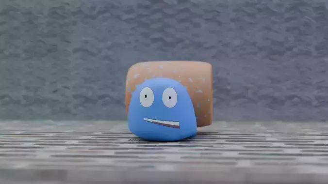 SNAIL MADE IN BLENDER FULLY RIGGED 3D model