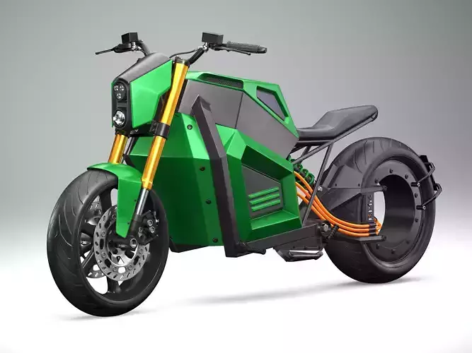 RMK E2 electric motorcycle Green
