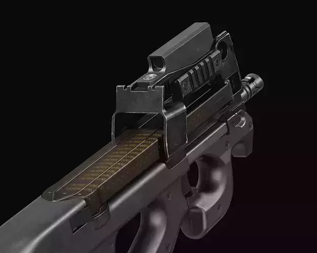 P90 PDW Low-poly 3D model