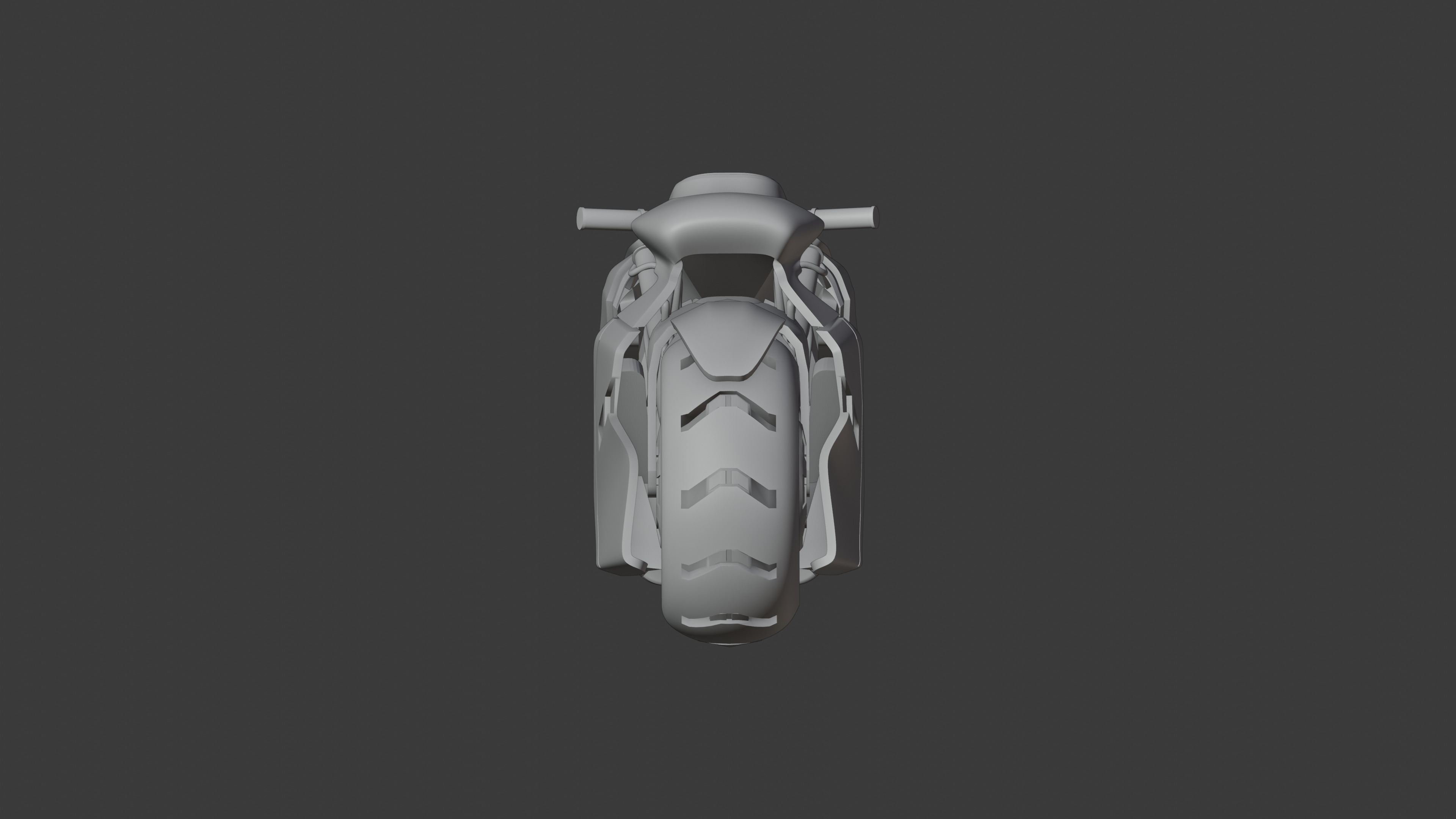 Sci Fi Bike 3D Model Low-poly 3D model_7
