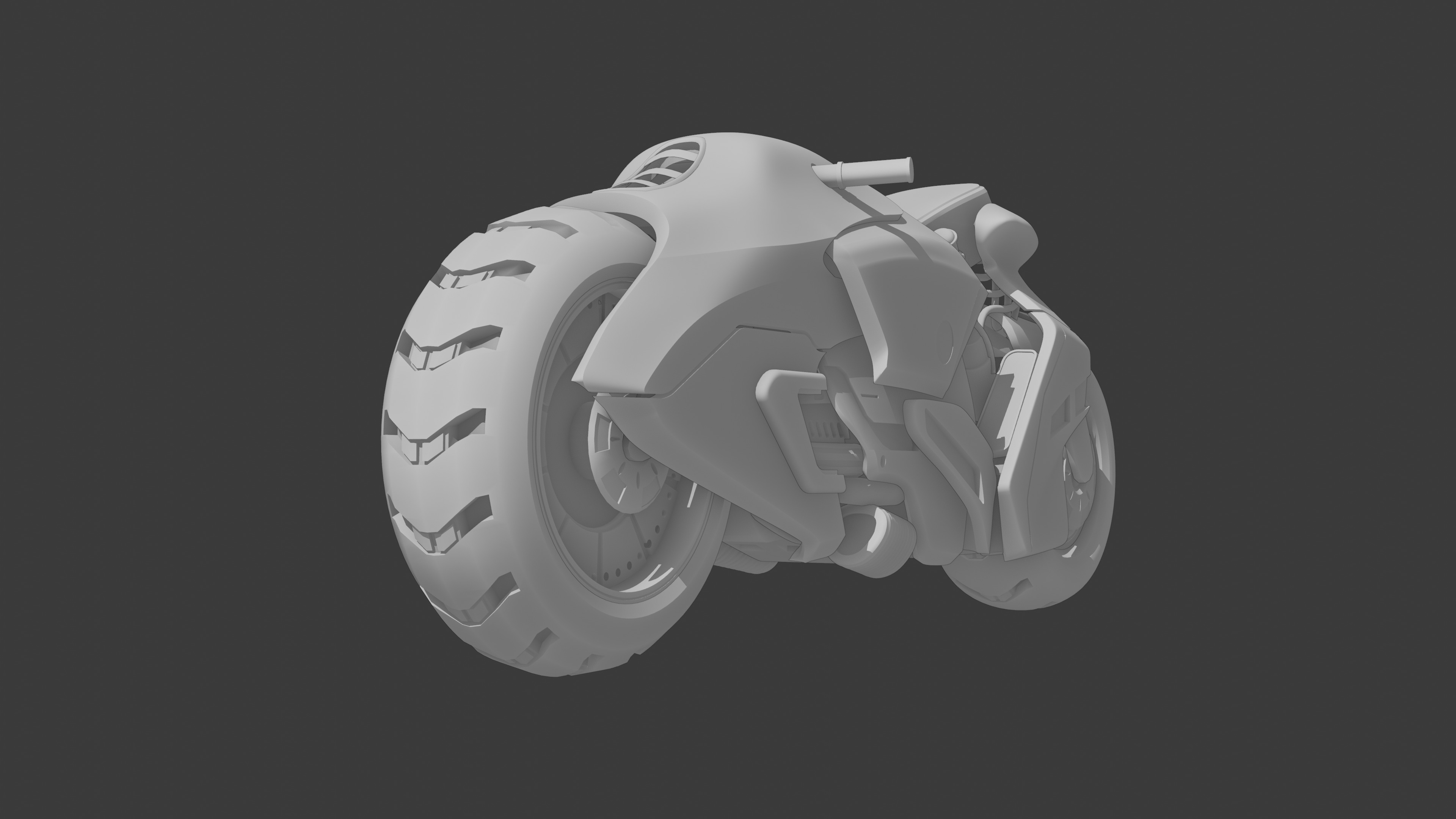 Sci Fi Bike 3D Model Low-poly 3D model_9