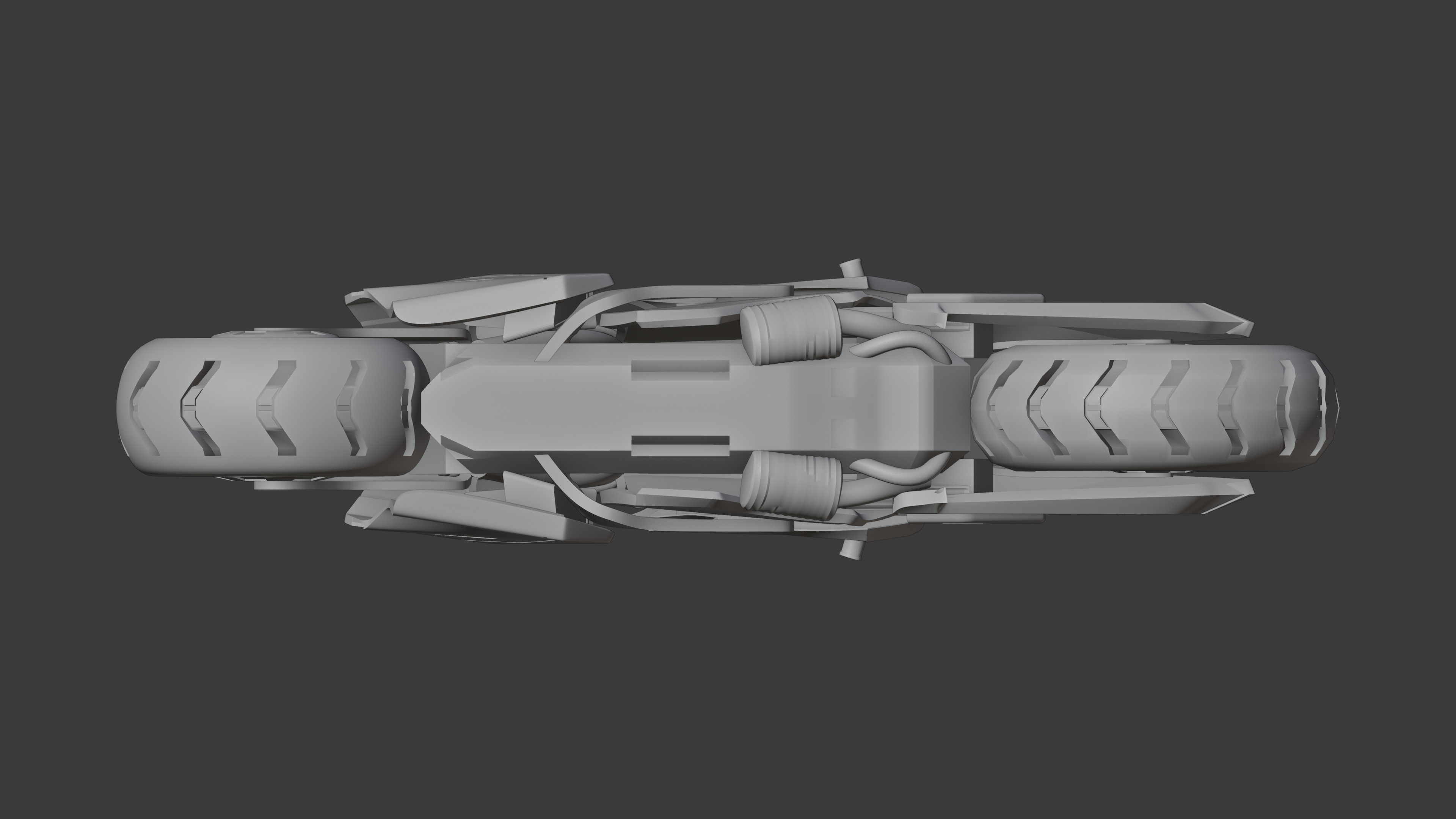 Sci Fi Bike 3D Model Low-poly 3D model_6