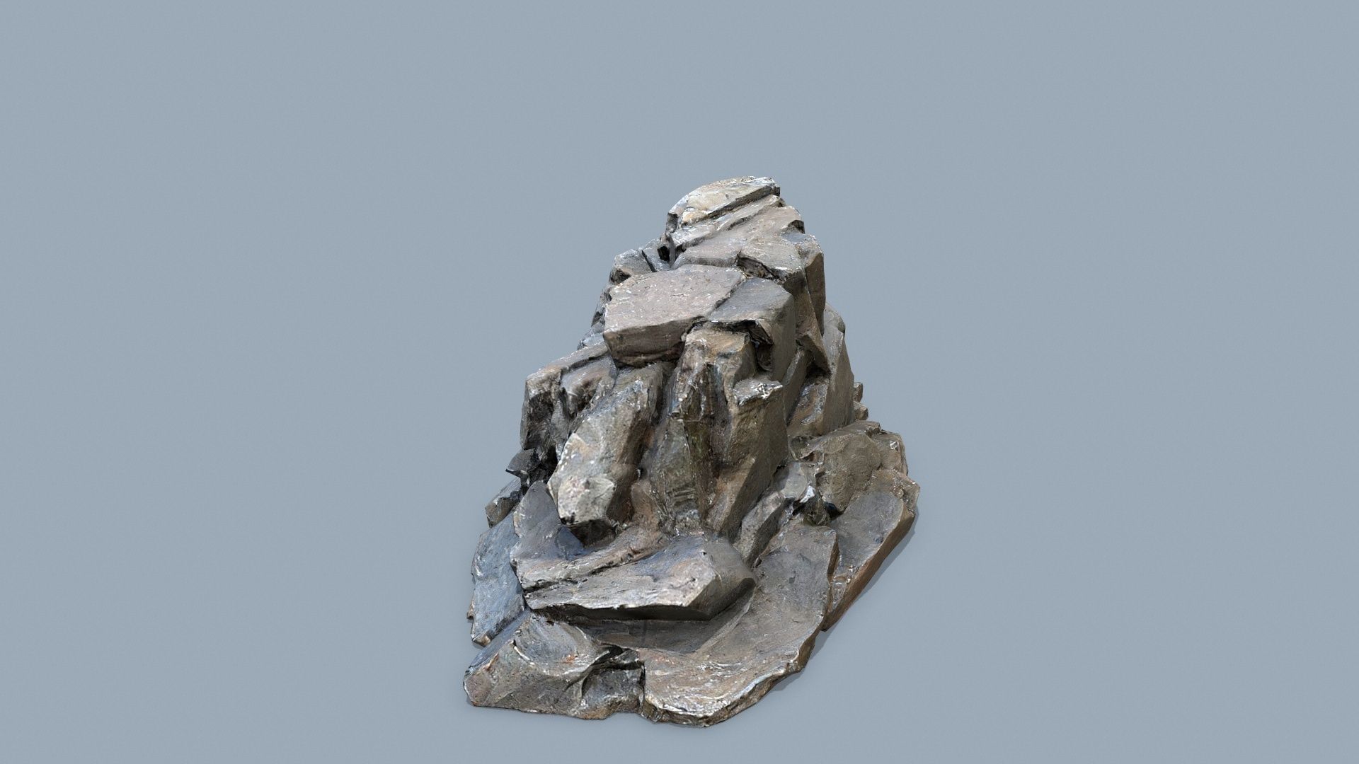 desert rocks Low-poly 3D model_5