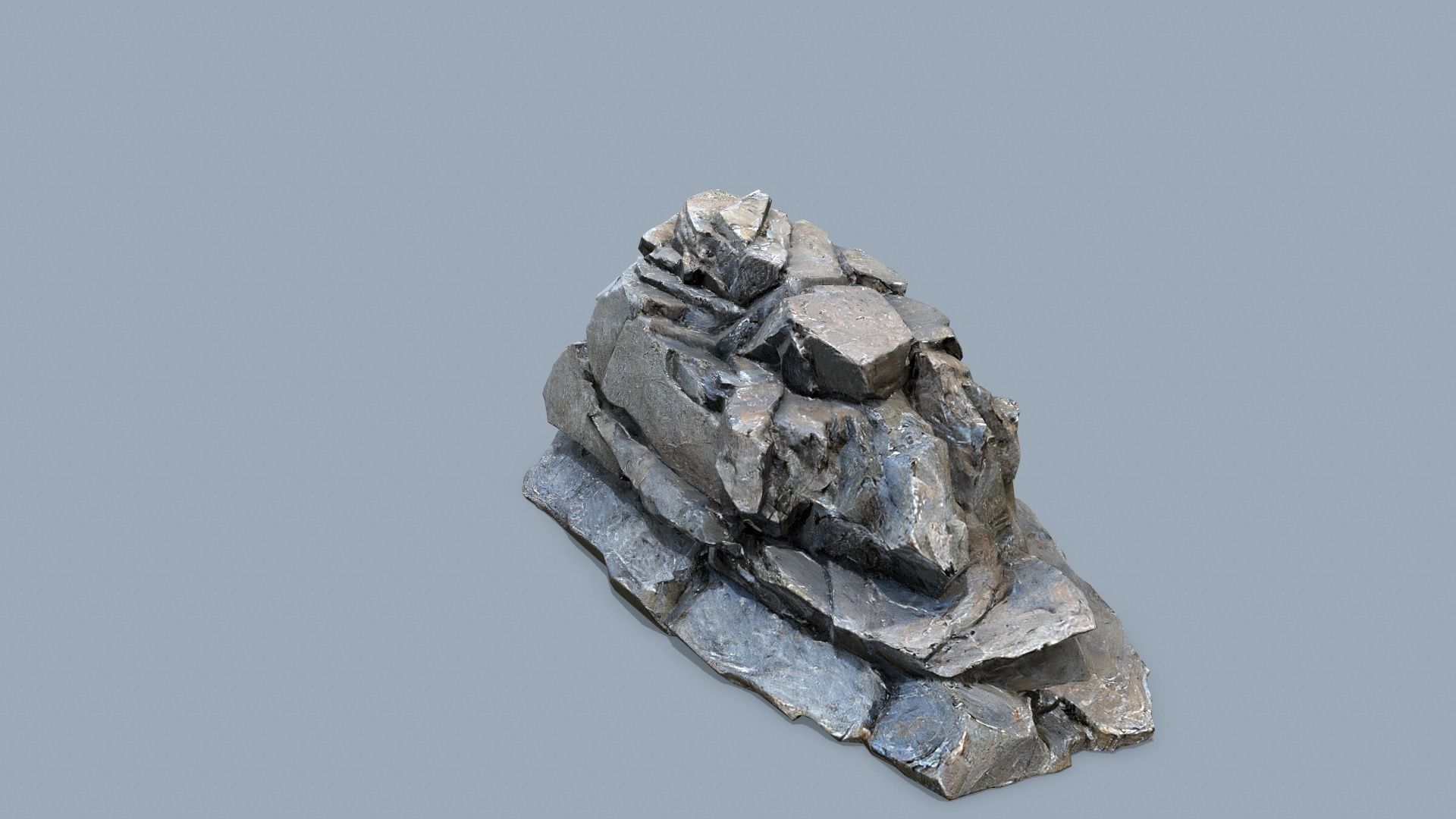 desert rocks Low-poly 3D model_6