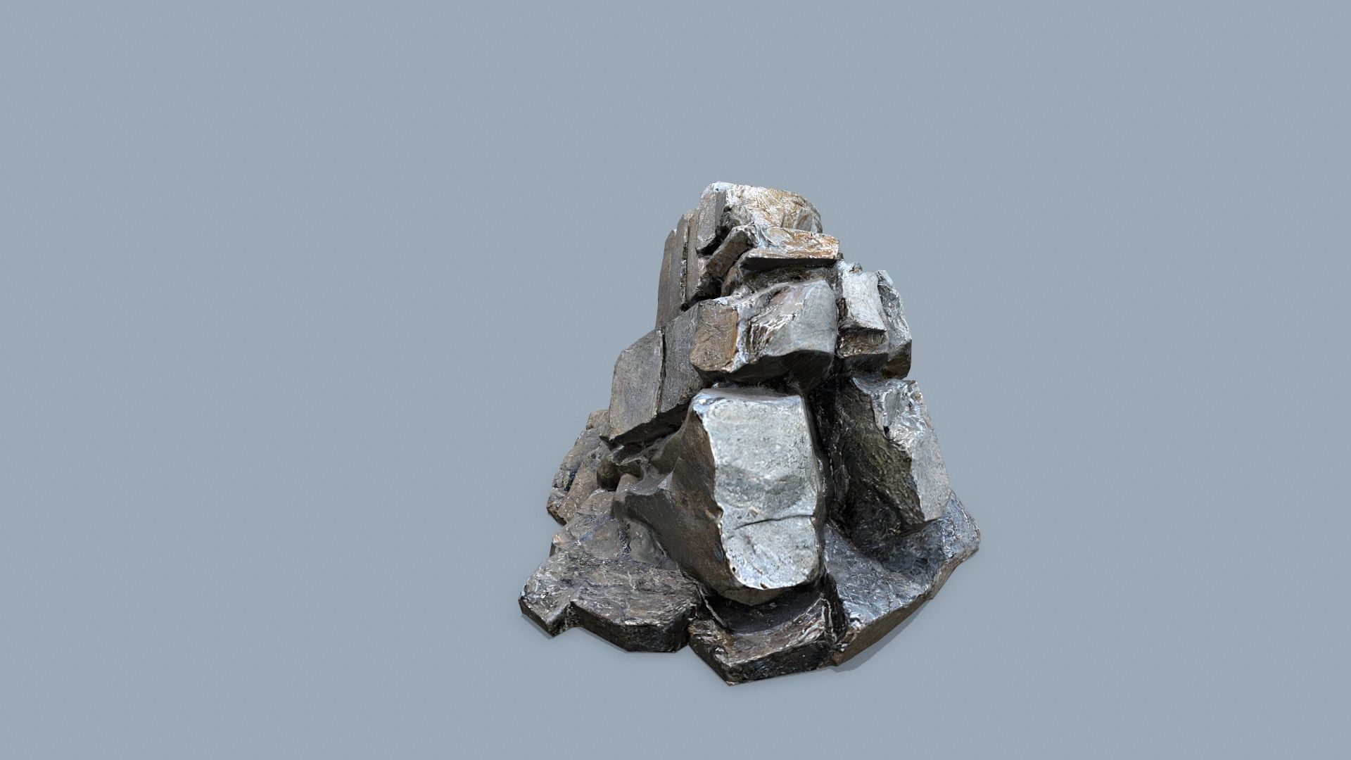desert rocks Low-poly 3D model_10