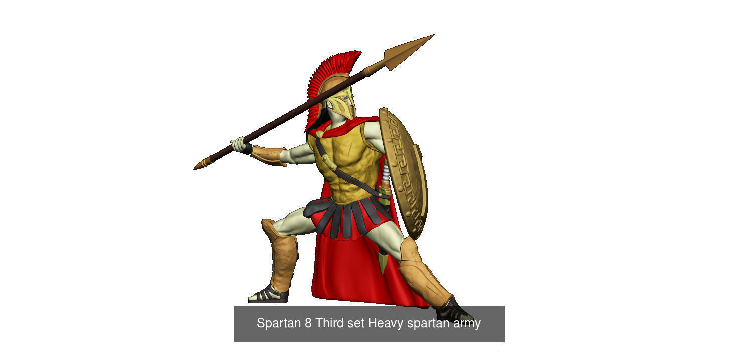 Heavy  spartan army 3D Model Collection_24