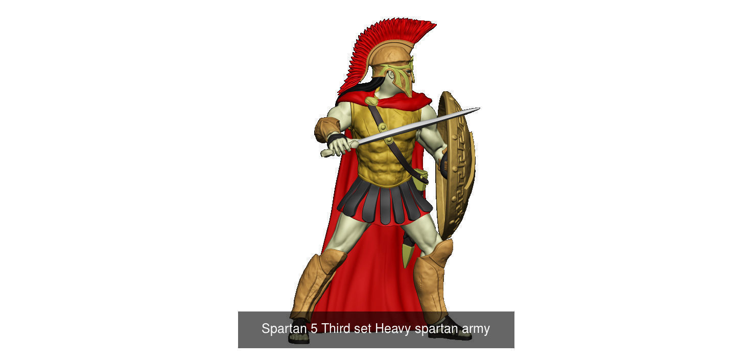 Heavy  spartan army 3D Model Collection_21