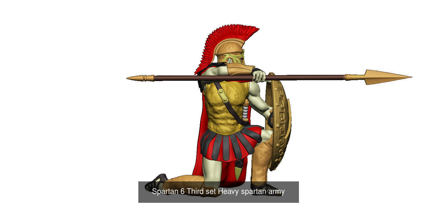Heavy  spartan army 3D Model Collection_22