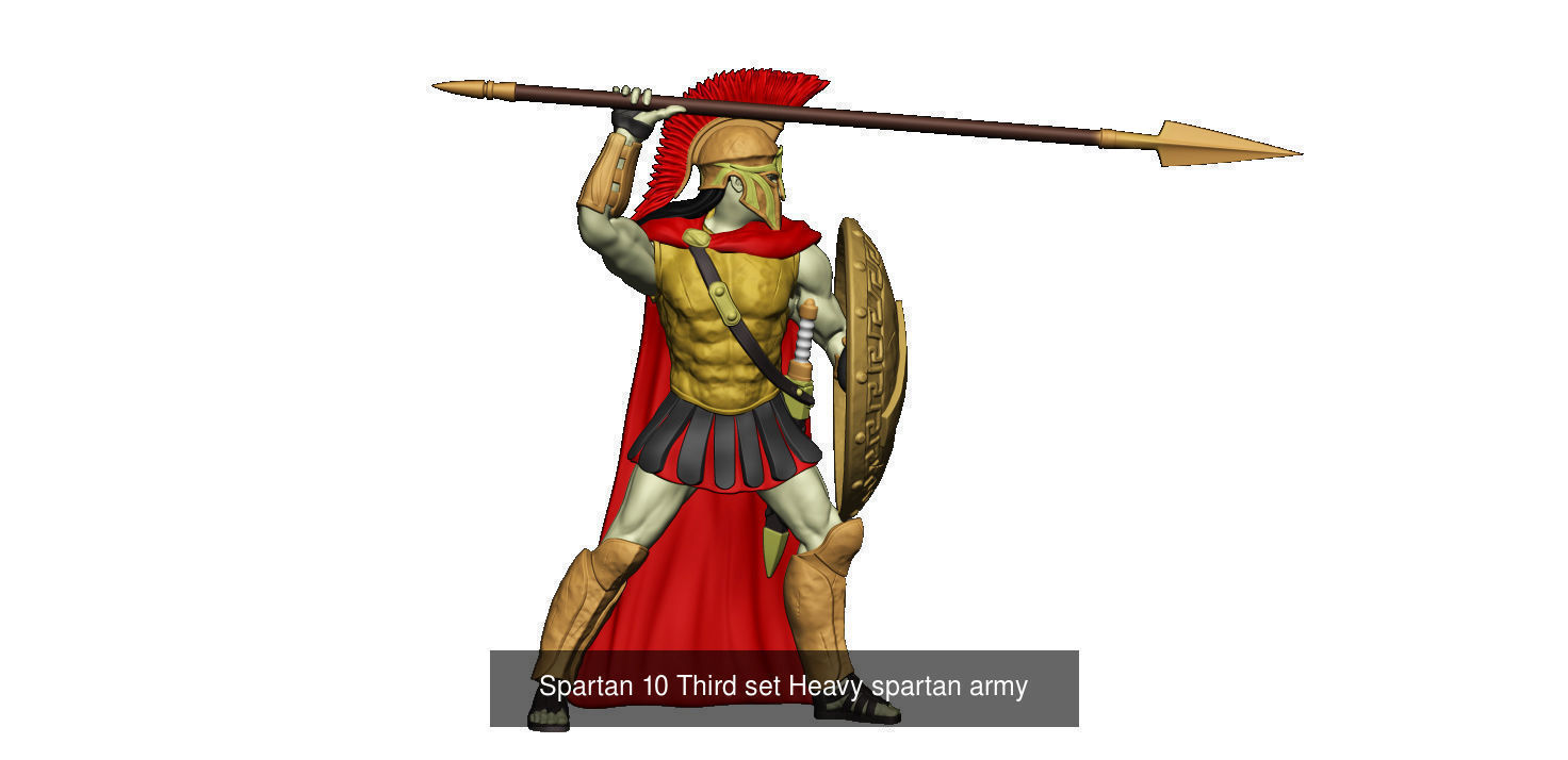 Heavy  spartan army 3D Model Collection_26