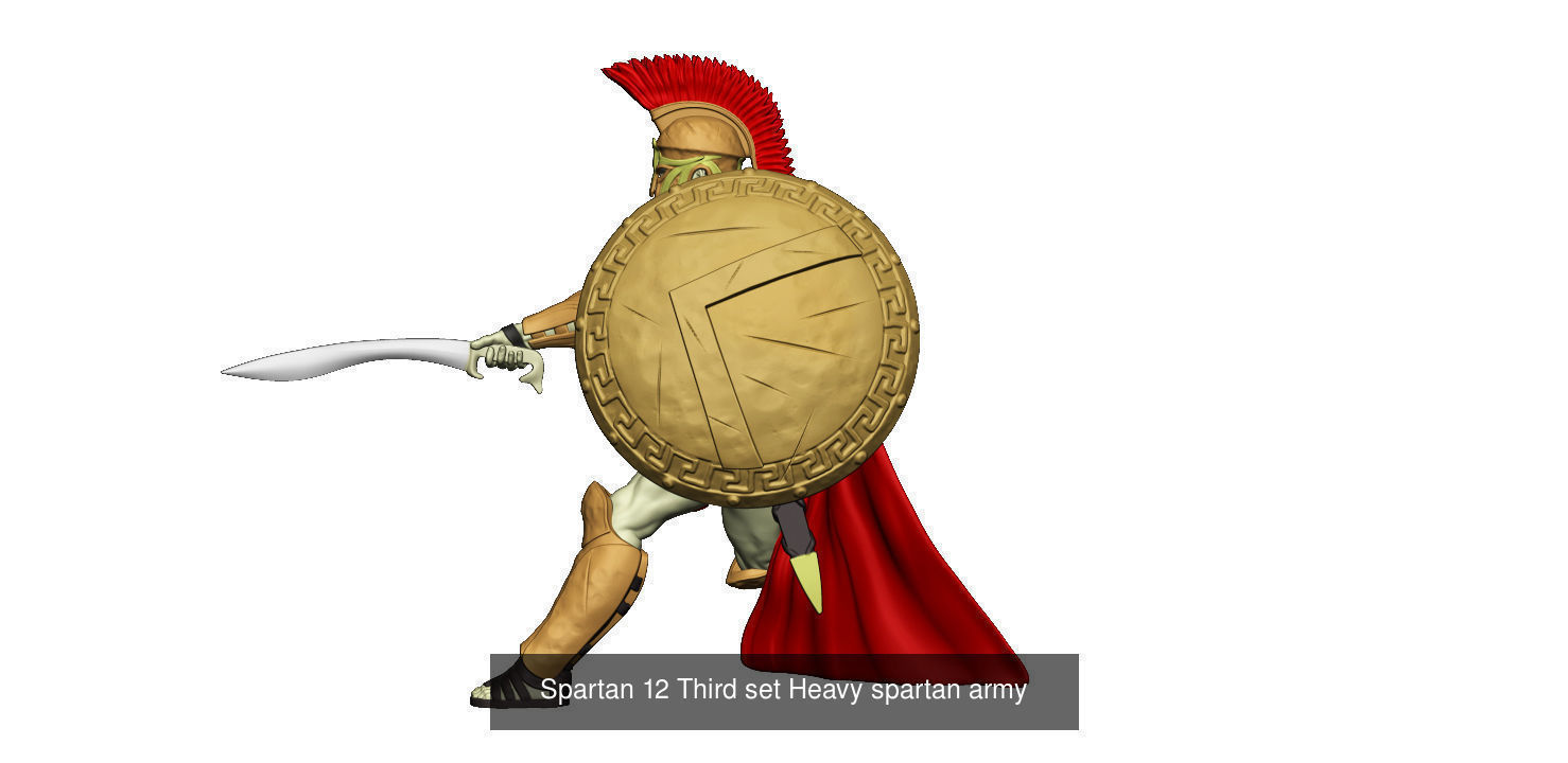 Heavy  spartan army 3D Model Collection_28