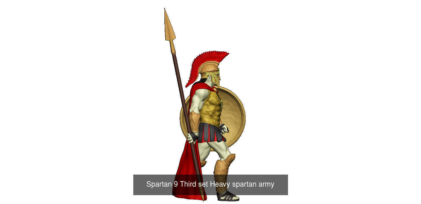 Heavy  spartan army 3D Model Collection_25