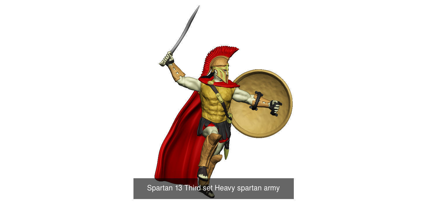 Heavy  spartan army 3D Model Collection_29