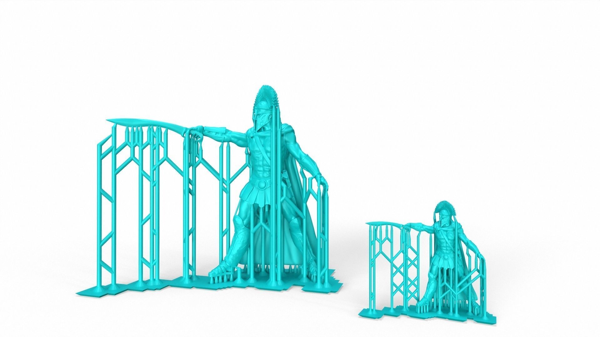 Spartan king 2 general 3D print model_15