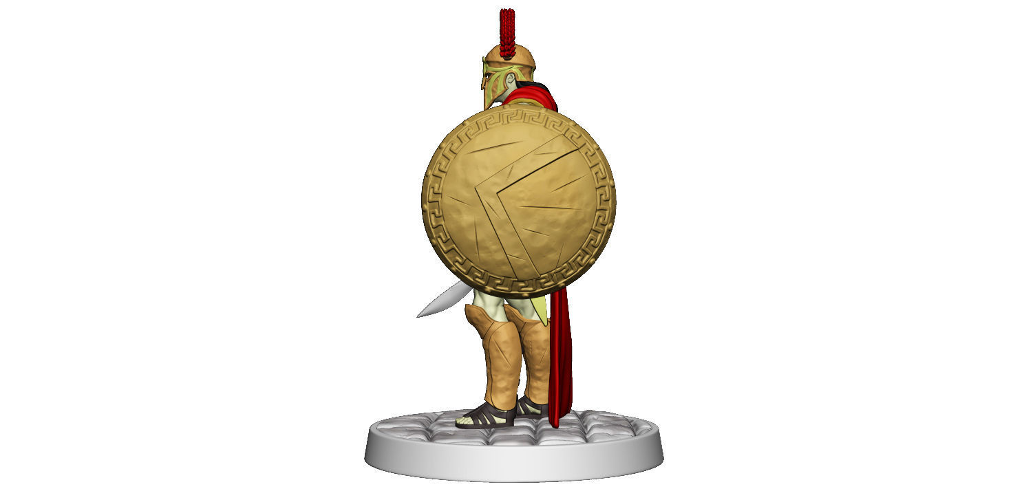 Spartan king 4 general 3D print model_18