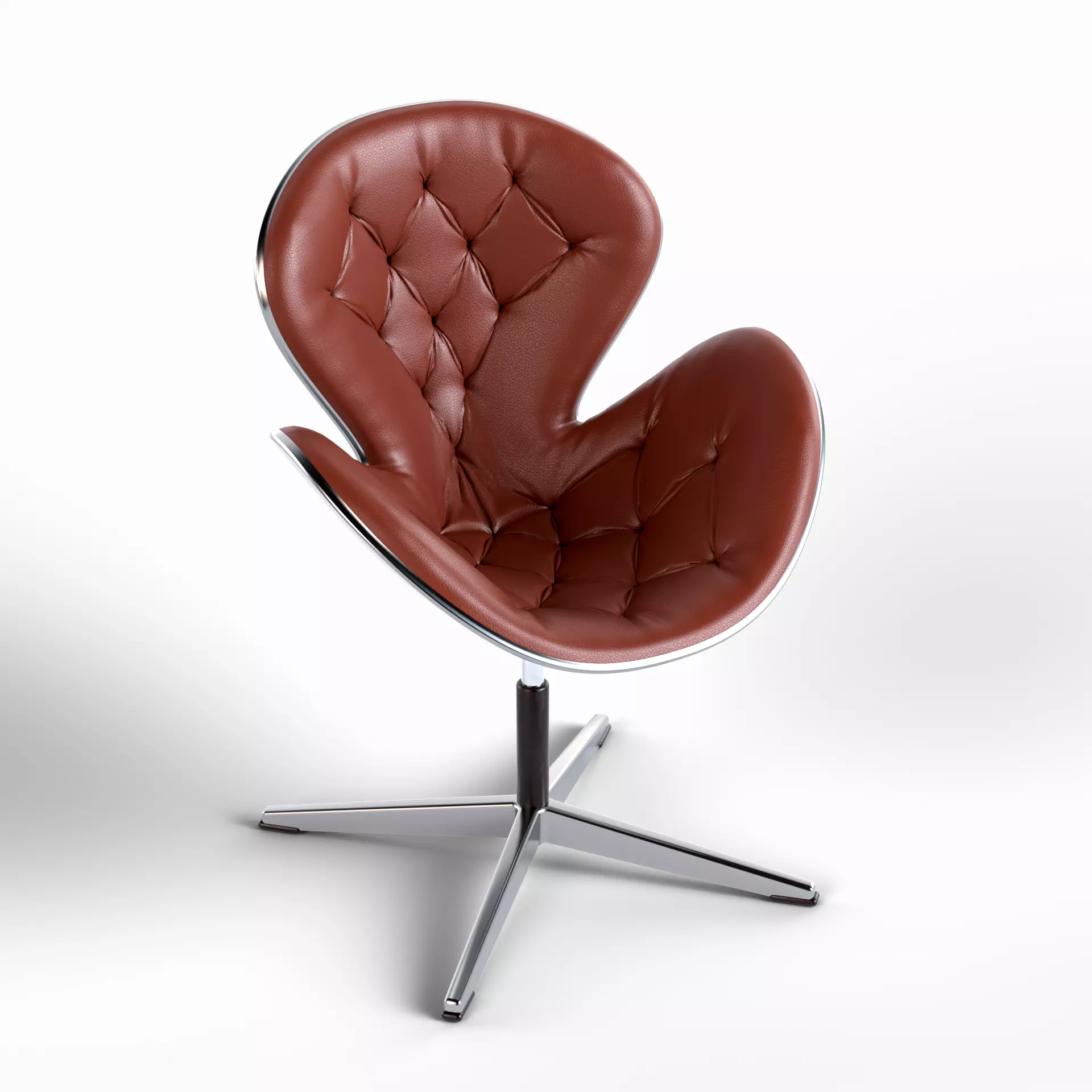 Chesterfield Armchair Swivel Free 3D model