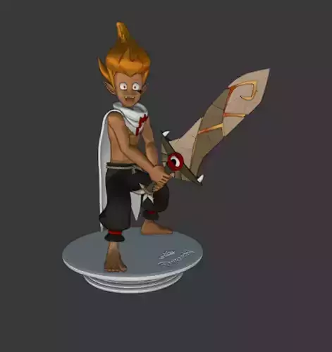 Percedal with Rubilax Sword