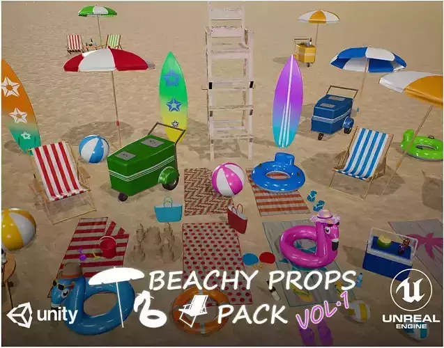 Beachy Props Pack - VOL 1