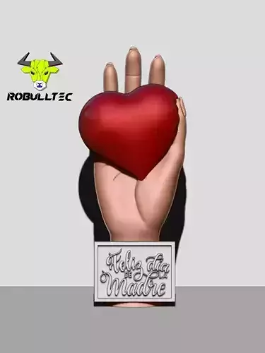 Adorno de Mano - Dia de las madres 3D print model