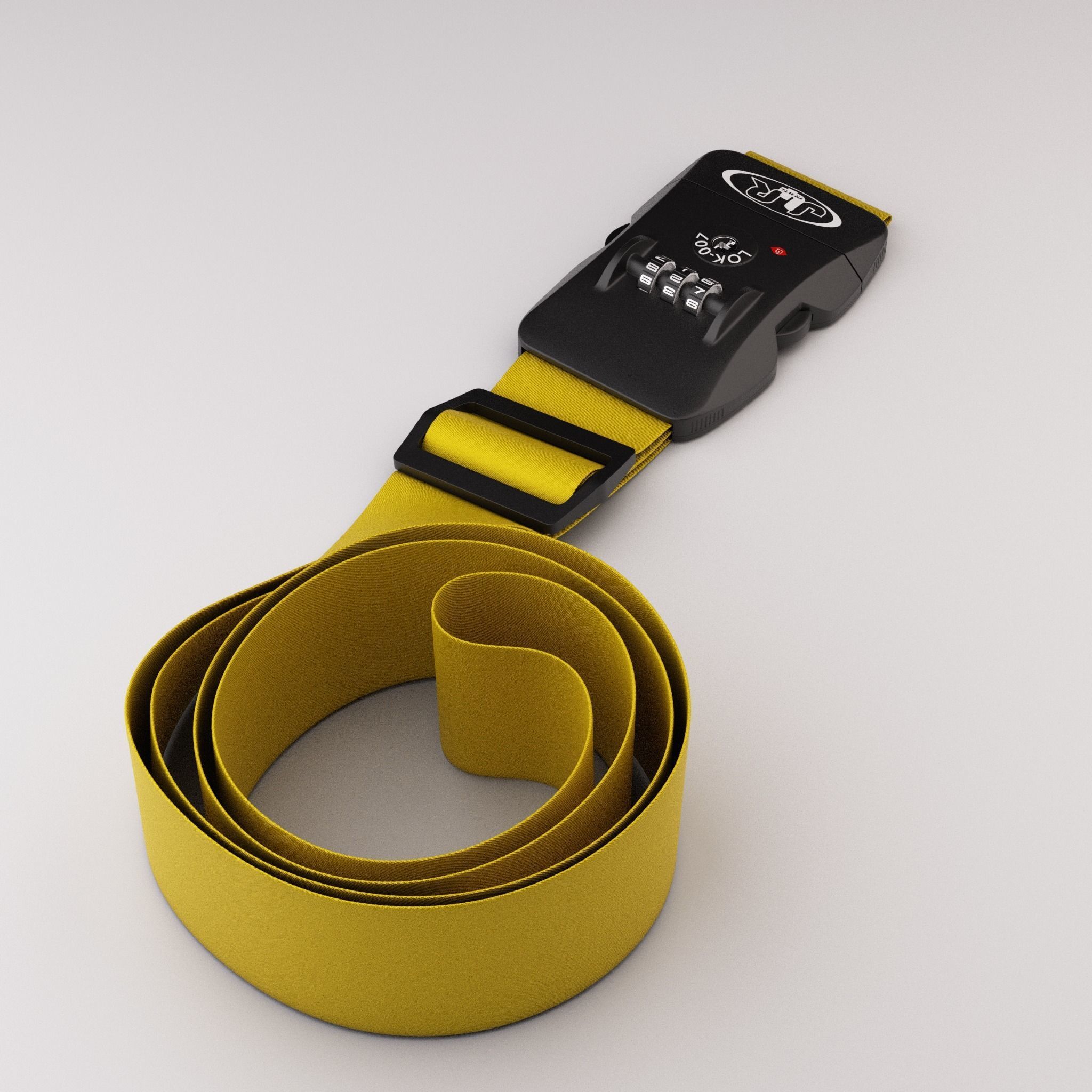 Luggage belt with locker 3D model_38