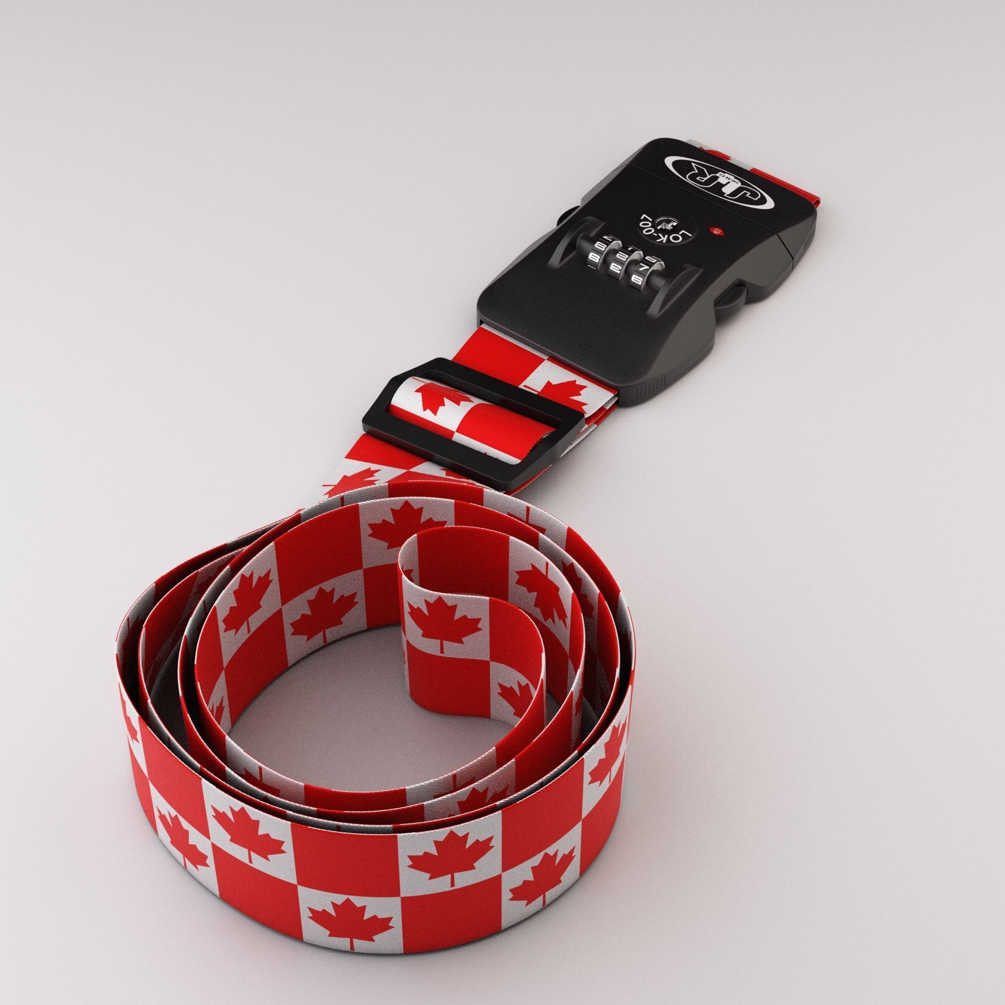 Luggage belt with locker 3D model_39