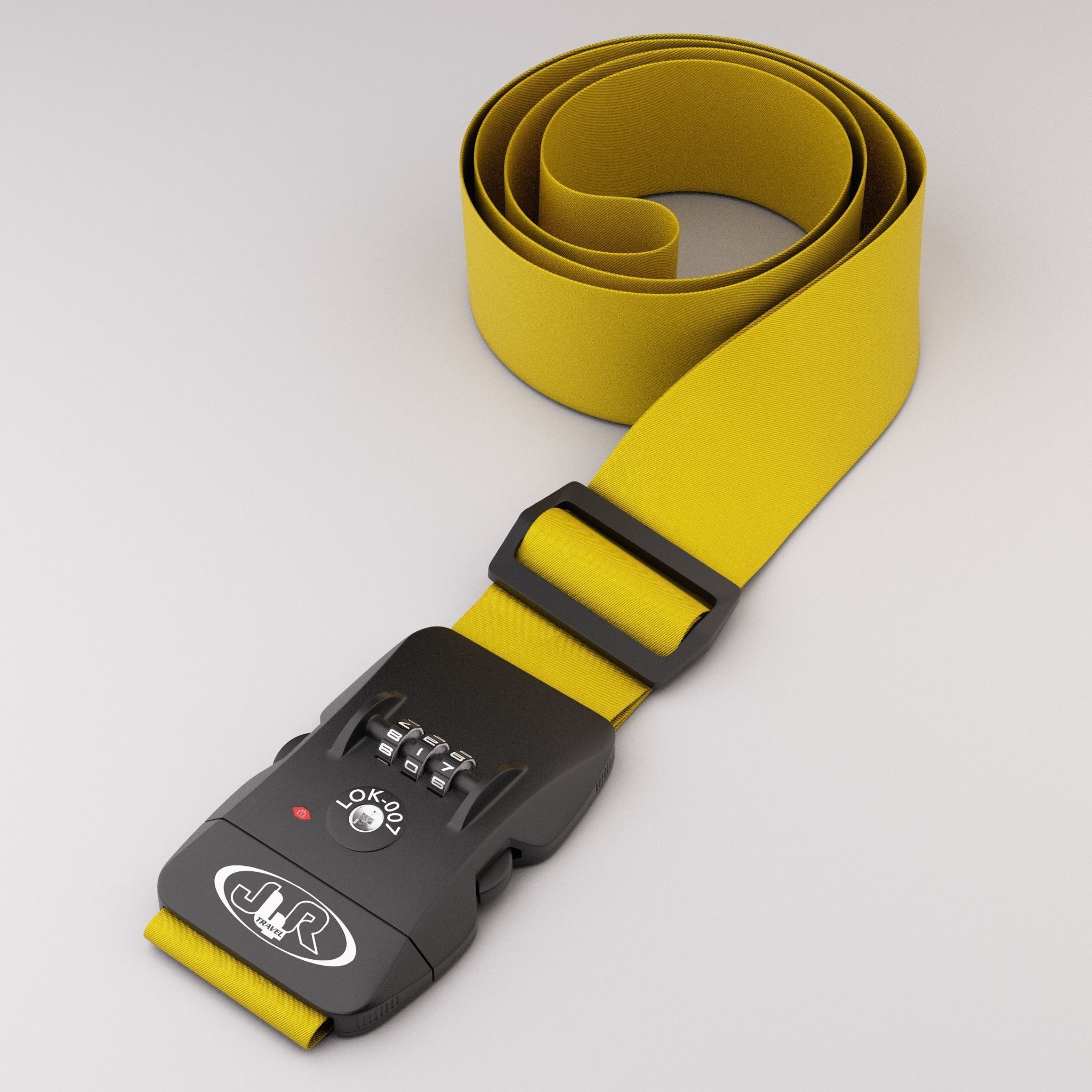 Luggage belt with locker 3D model_14
