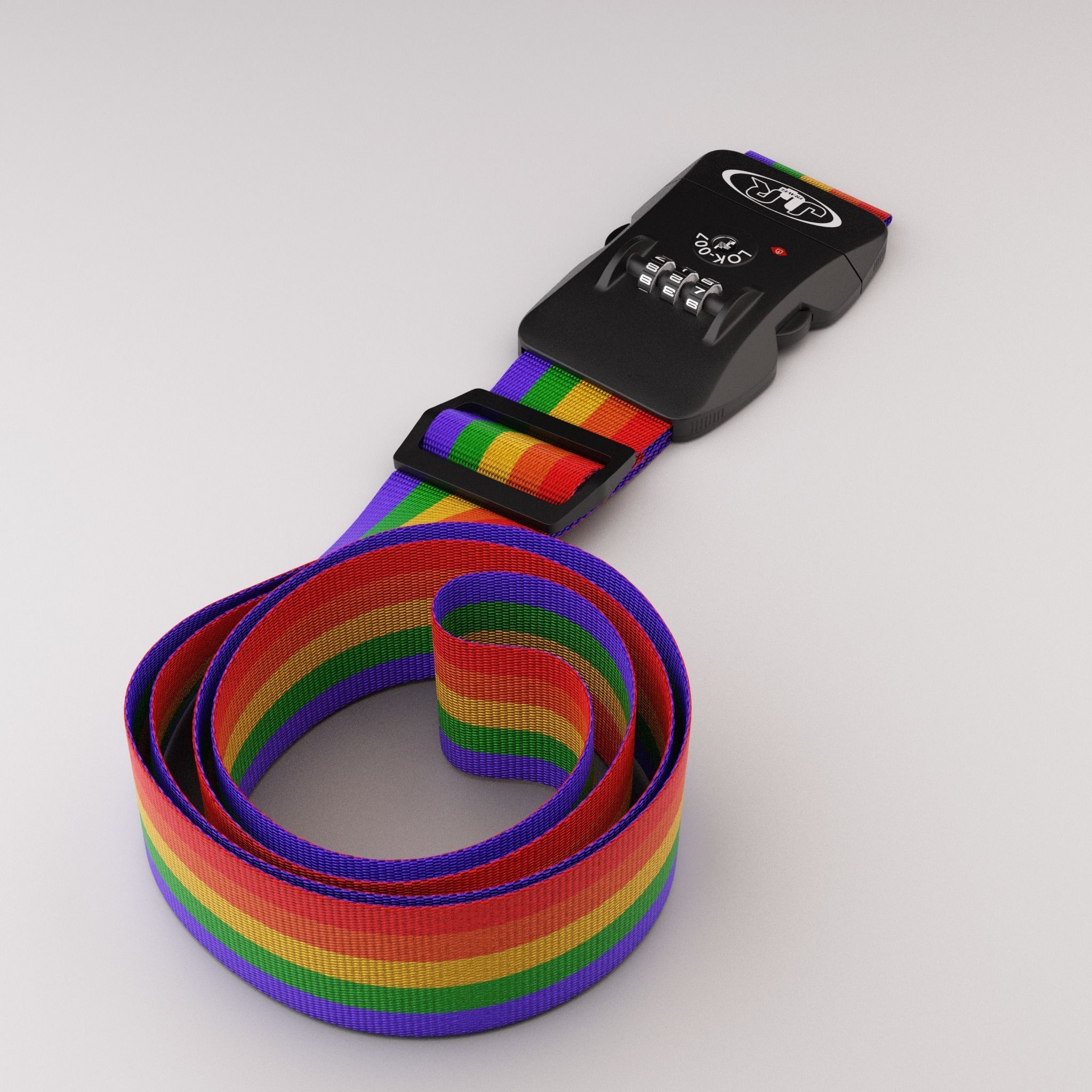 Luggage belt with locker 3D model_47