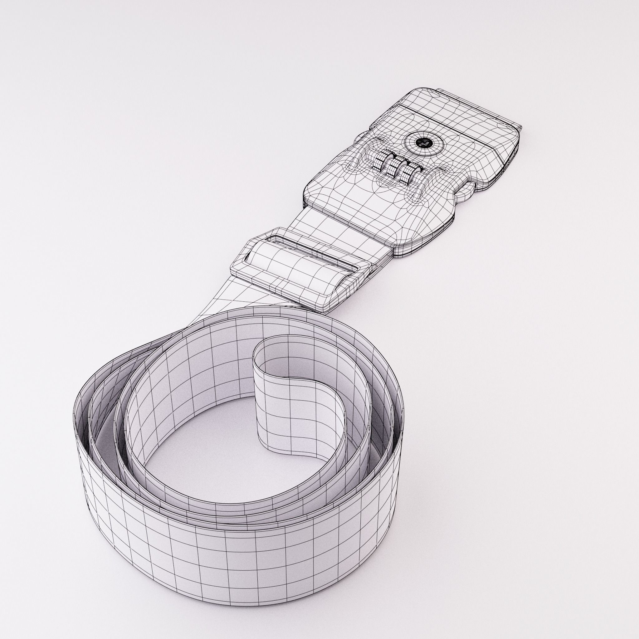 Luggage belt with locker 3D model_56