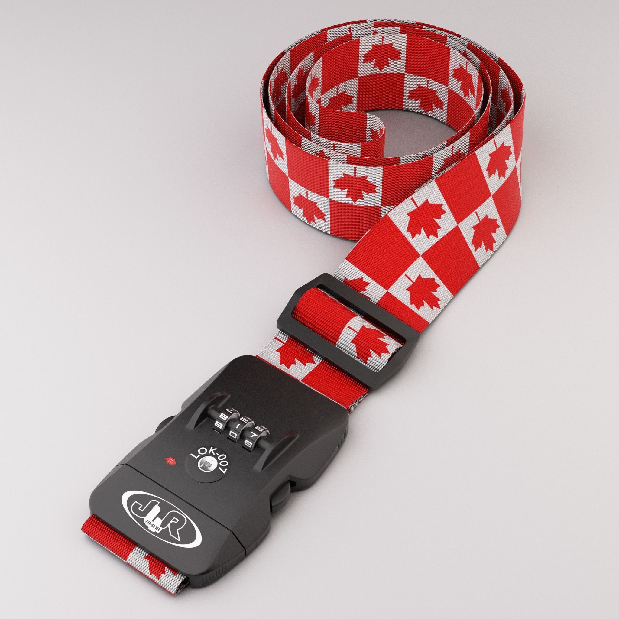 Luggage belt with locker 3D model_23