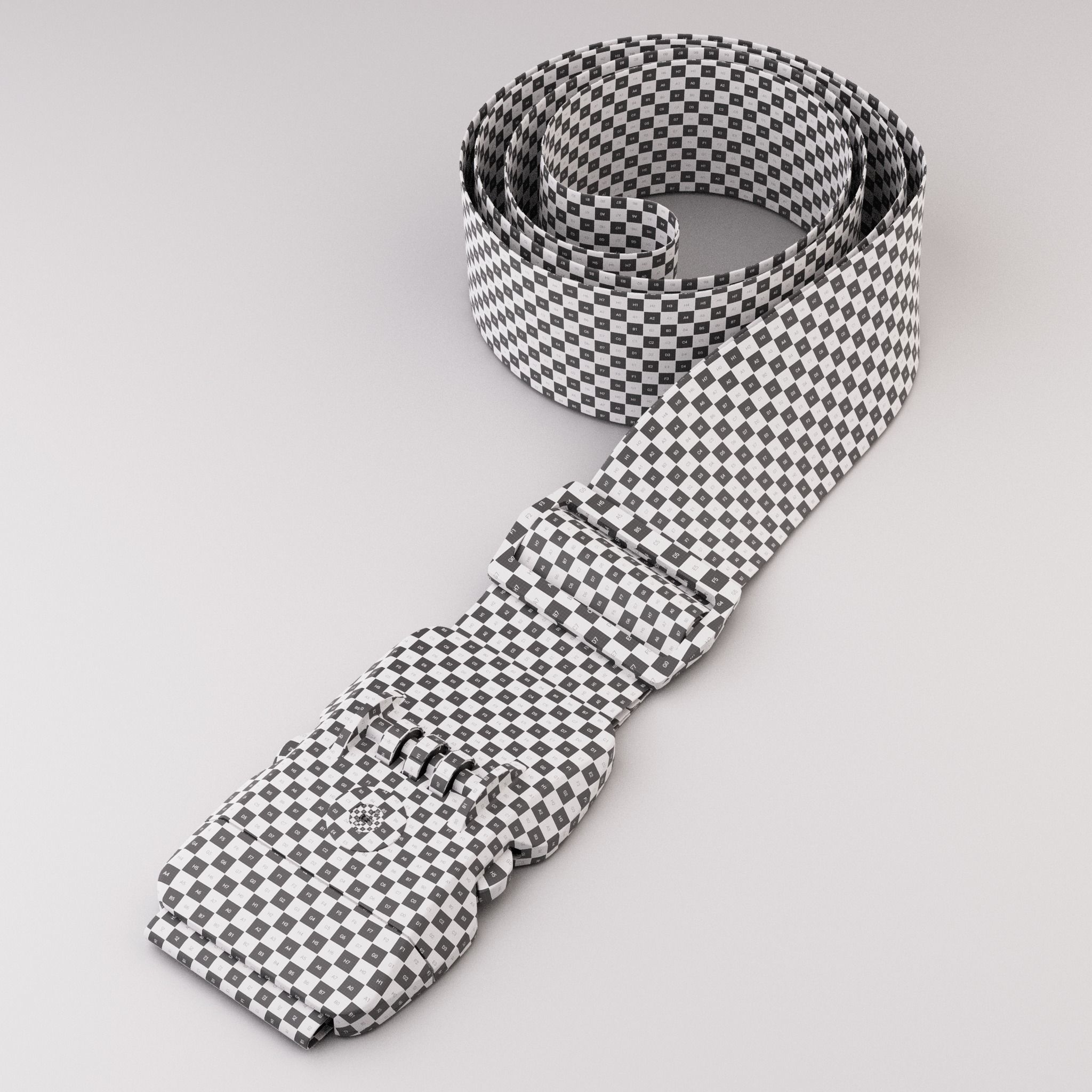 Luggage belt with locker 3D model_59