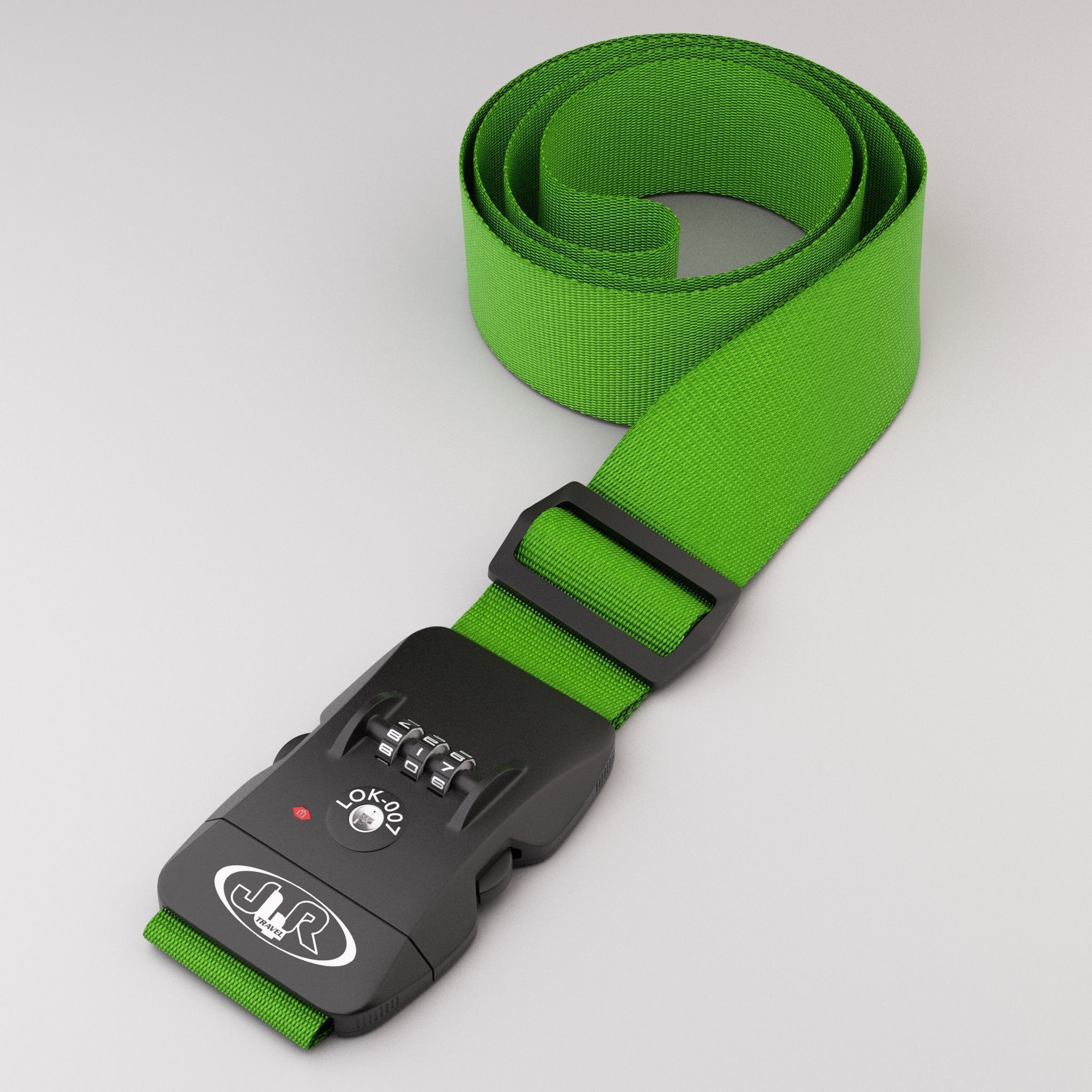 Luggage belt with locker 3D model_17