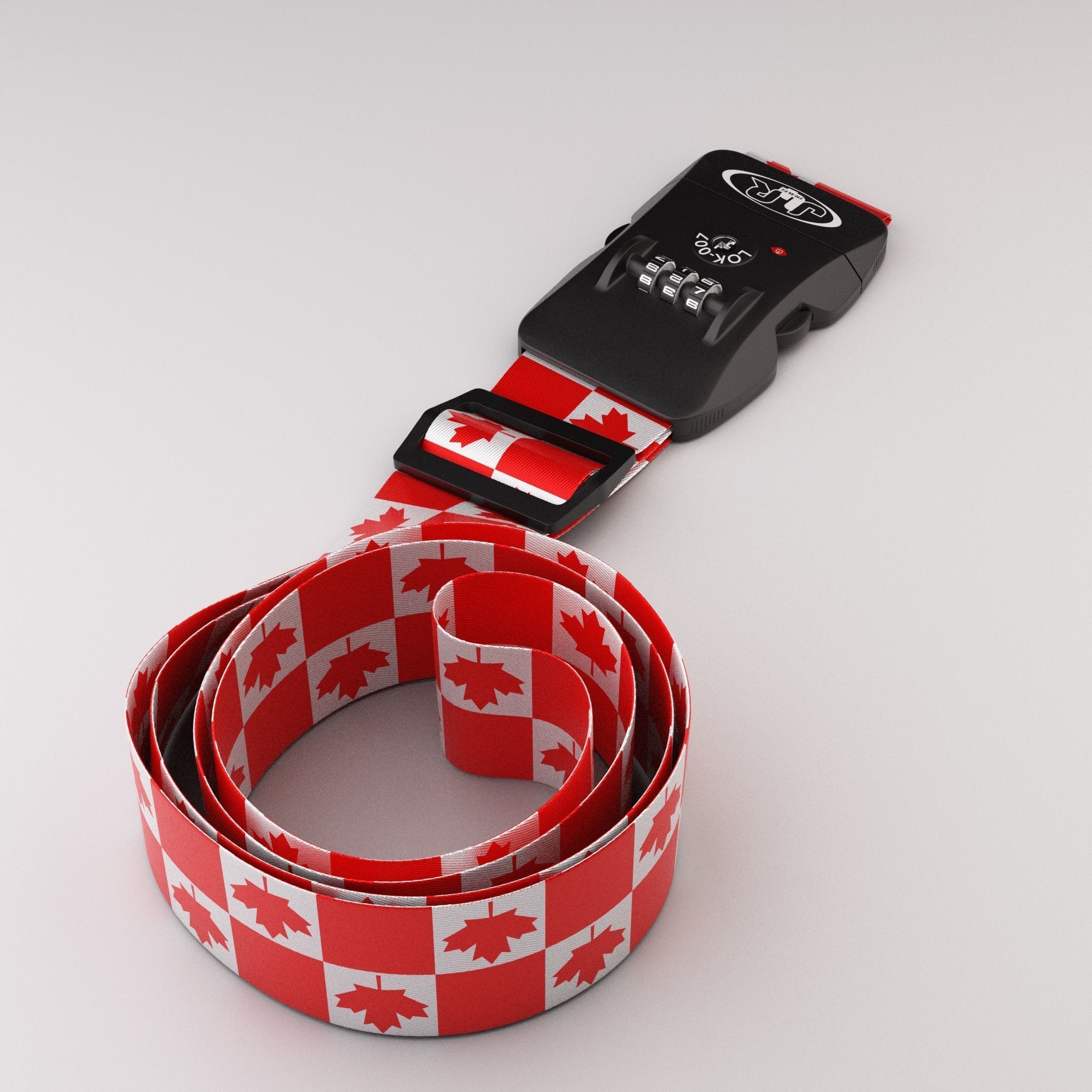 Luggage belt with locker 3D model_45