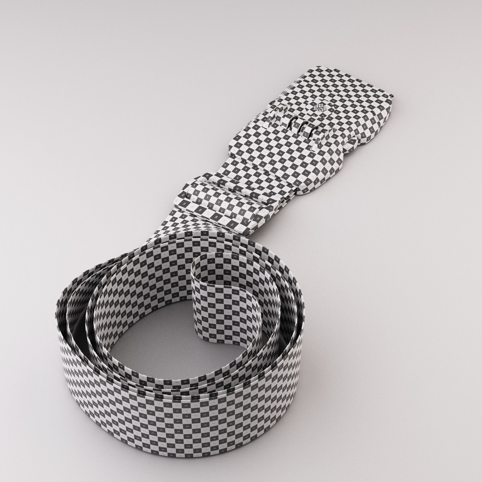 Luggage belt with locker 3D model_58