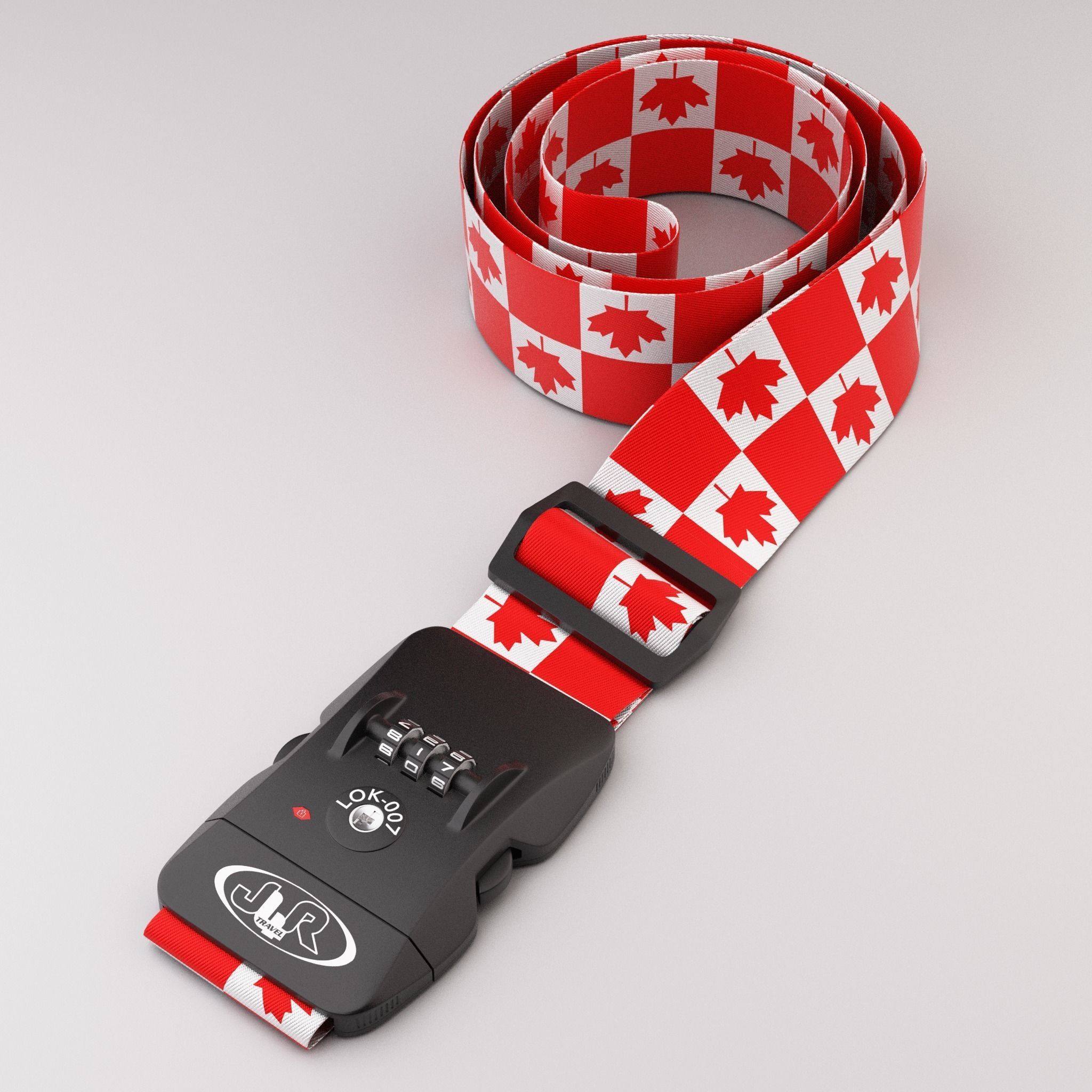 Luggage belt with locker 3D model_21