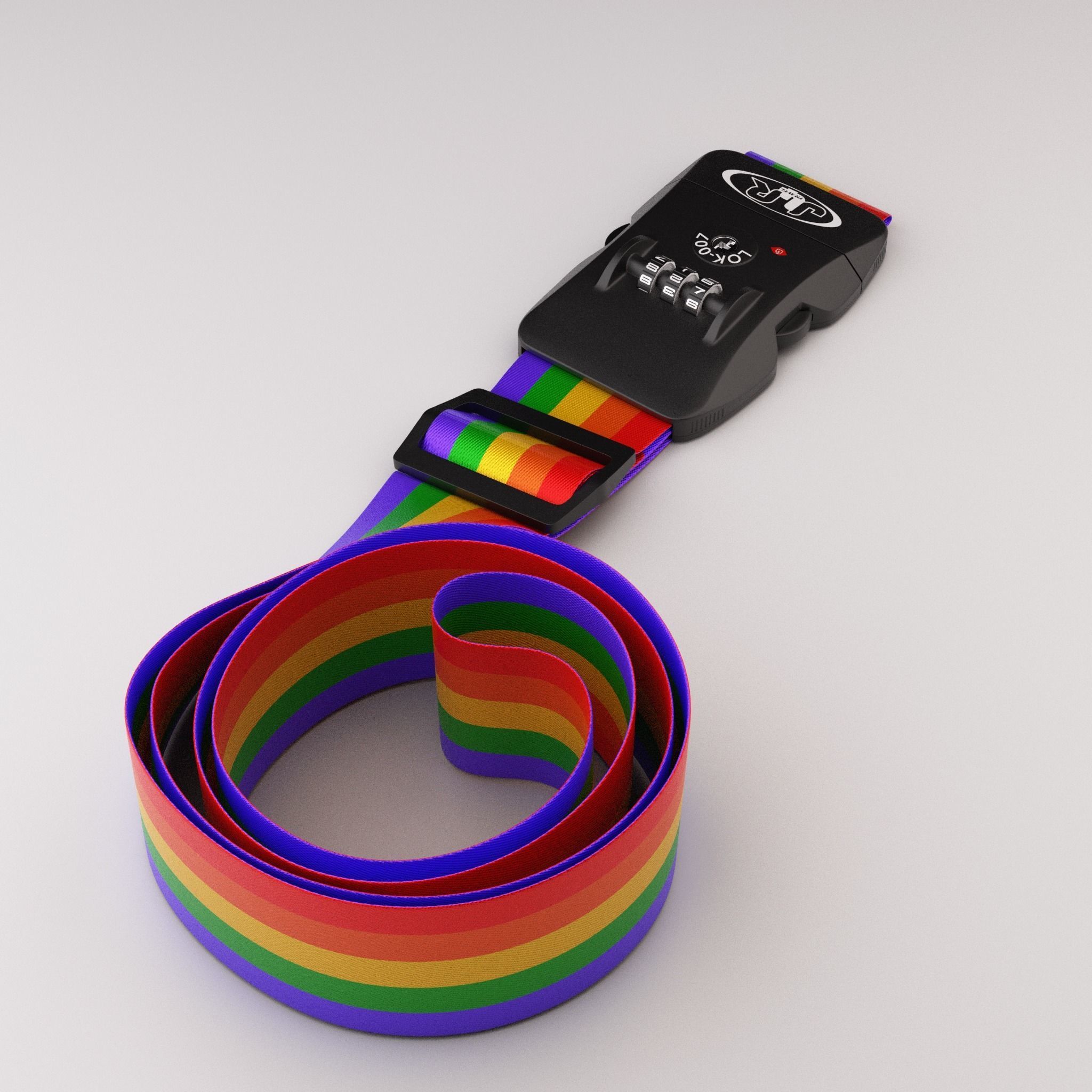 Luggage belt with locker 3D model_48