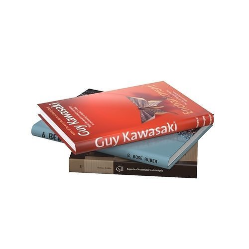 3 Book Set 01 PBR 3D model