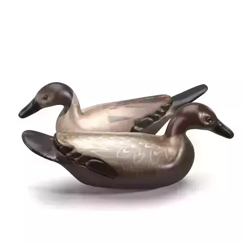 Antique Wooden Hunting Decoys PBR 3D model