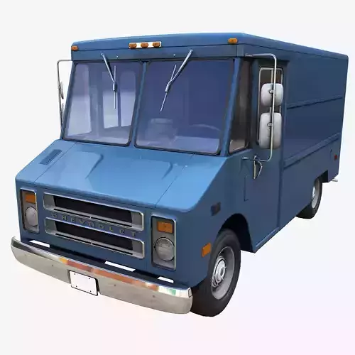 Panel Van Low-poly 3D model