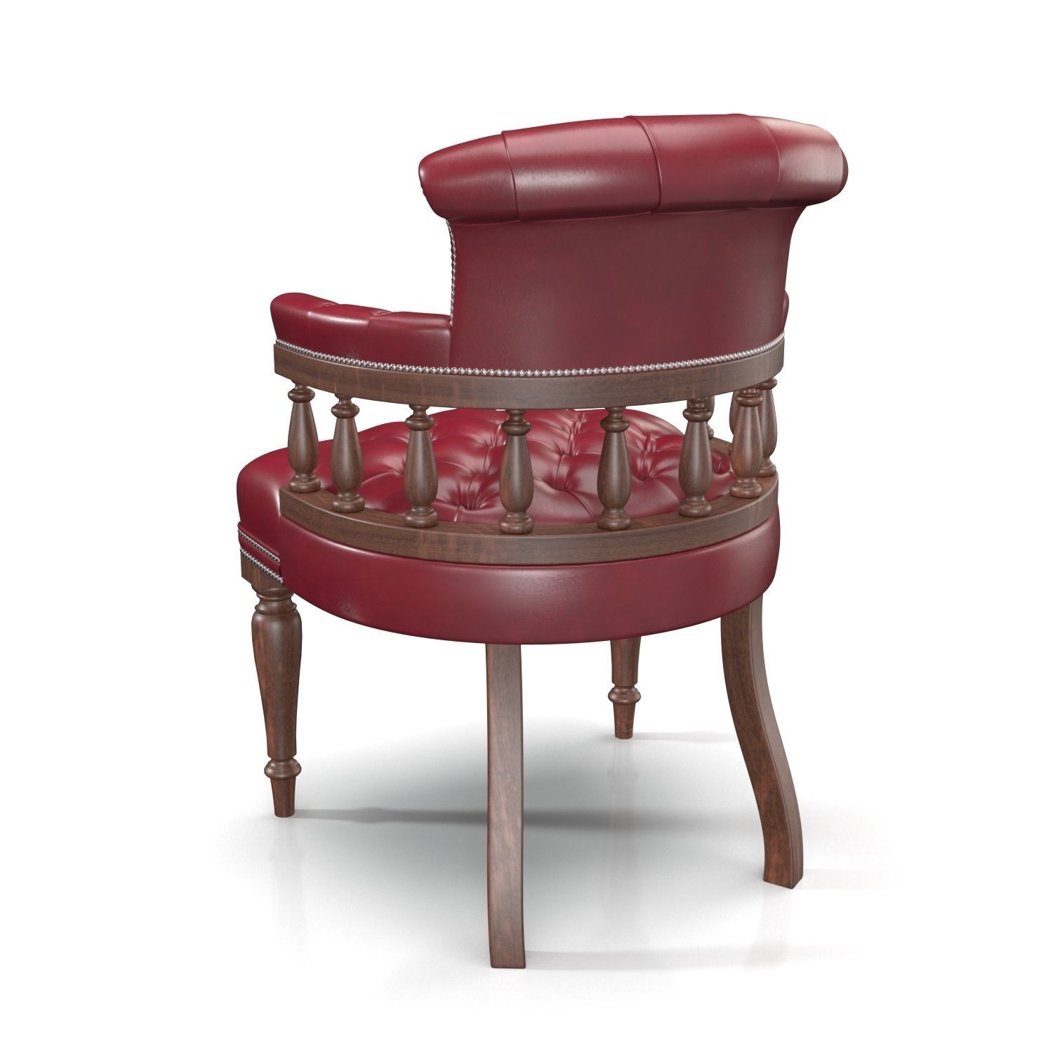 Captains Desk Chair Gamay PBR 3D model_4