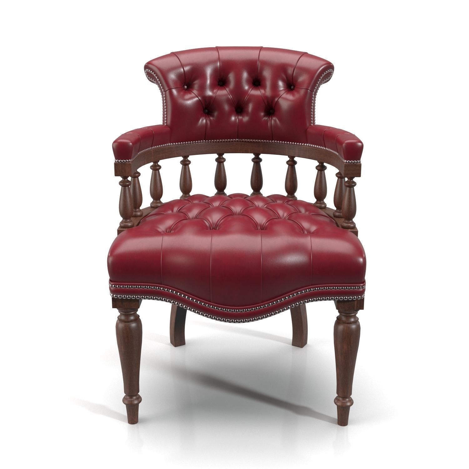 Captains Desk Chair Gamay PBR 3D model_2