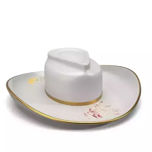 Hat 22 K Gold Western Ranching Decor 2